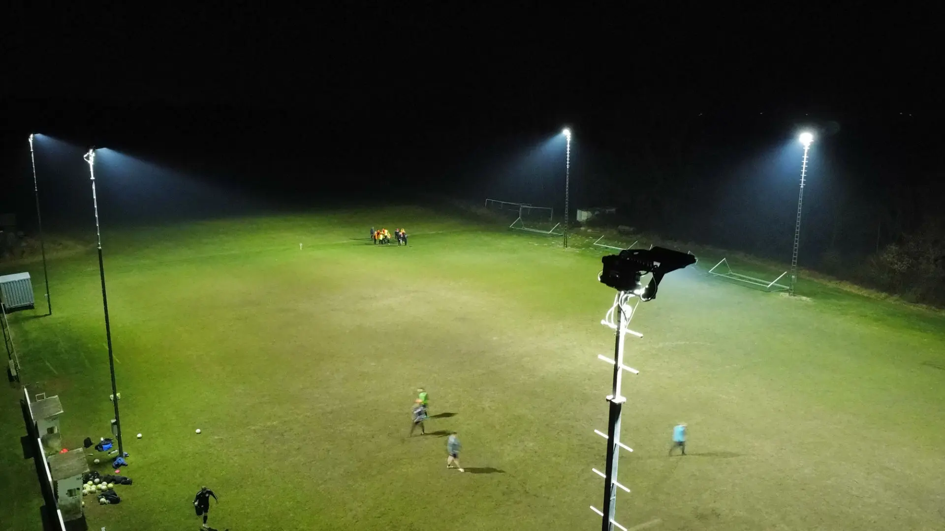 LED Beleuchtung Fußballplatz