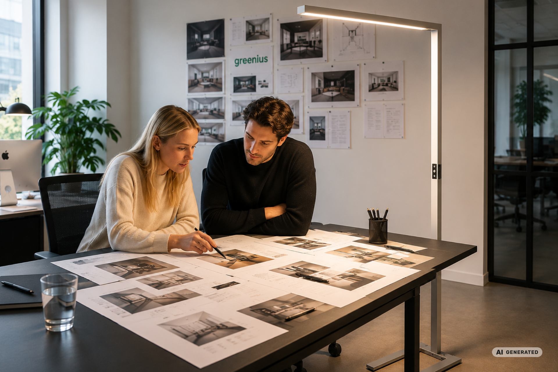 LED Beleuchtung in Büro